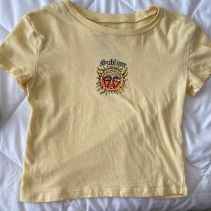 Sublime yellow crop top